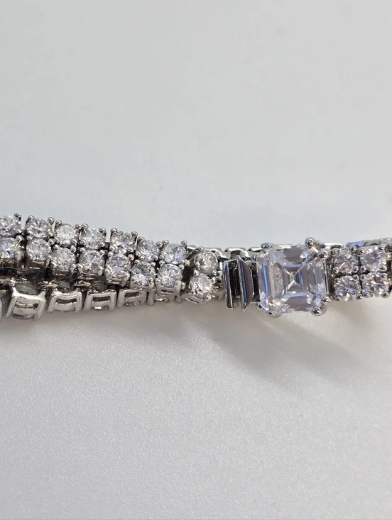 Vintage Givenchy Crystal Multi-Row Bracelet - Picture 6 of 8